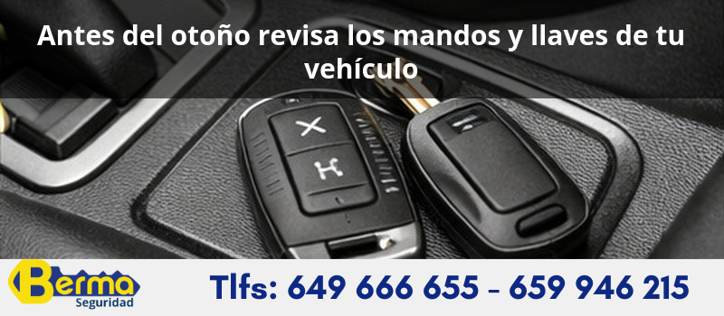 Antes del otoño revisa los mandos y llaves de tu vehículo