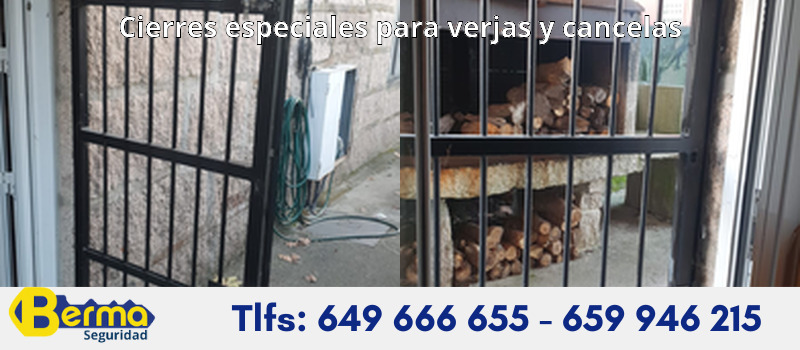 Cierres especiales para verjas y cancelas