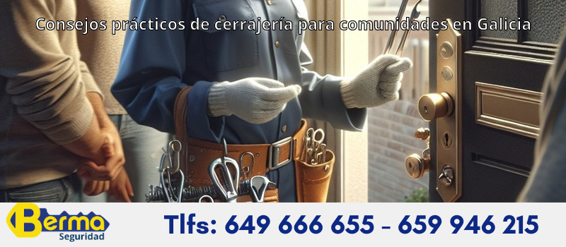 Consejos prácticos de cerrajería para comunidades en Galicia