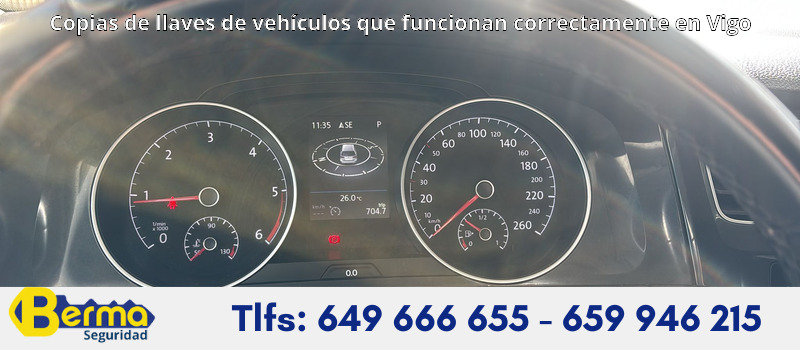 Copias de llaves de vehículos que funcionan correctamente en Vigo