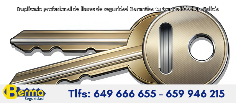 Duplicado profesional de llaves de seguridad Garantiza tu tranquilidad en Galicia
