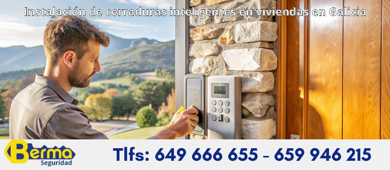 Instalación de cerraduras inteligentes en viviendas en Galicia