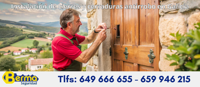 Instalación de cierres y cerraduras antirrobo en Galicia
