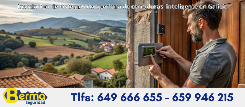 Instalación de sistemas de apertura de cerraduras  inteligente en Galicia