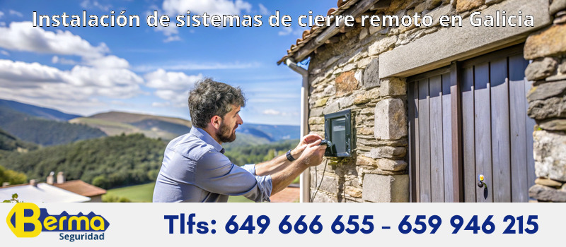 Instalación de sistemas de cierre remoto en Galicia
