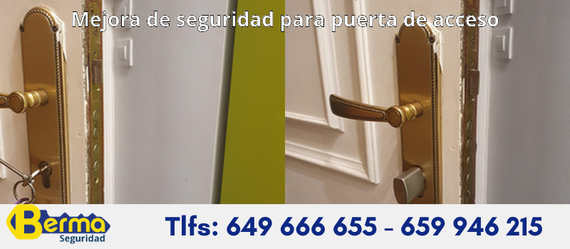 Mejora de seguridad para puerta de acceso