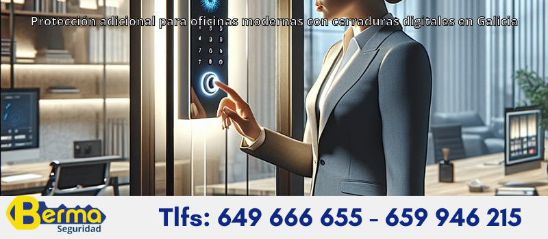 Protección adicional para oficinas modernas con cerraduras digitales en Galicia