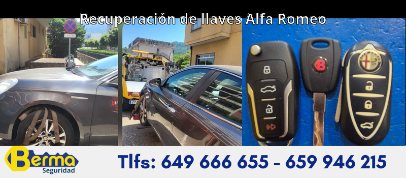 Recuperación de llaves Alfa Romeo