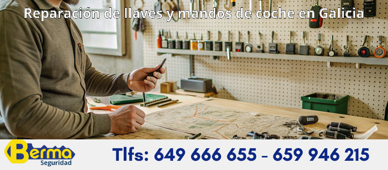 Reparación de llaves y mandos de coche en Galicia