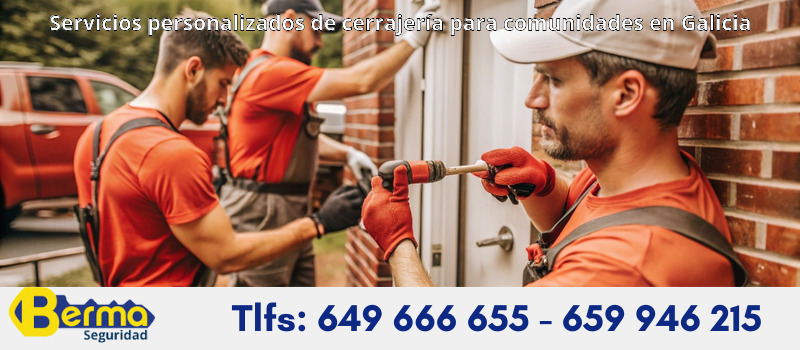 Servicios personalizados de cerrajería para comunidades en Galicia
